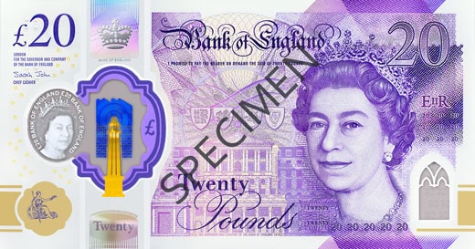 New polymer £20 note