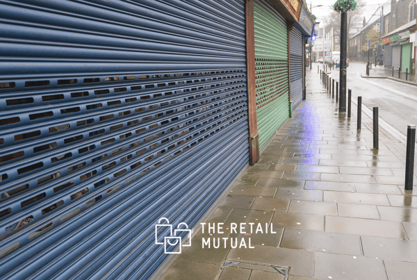 shuttered shops