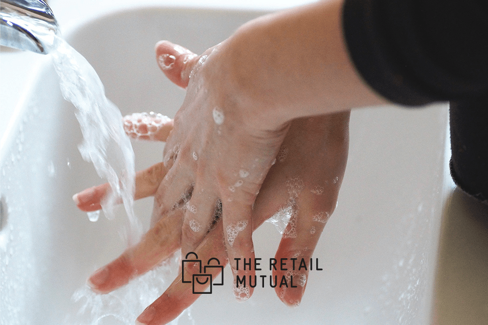 washing hands