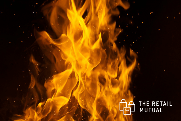 flame with dark background