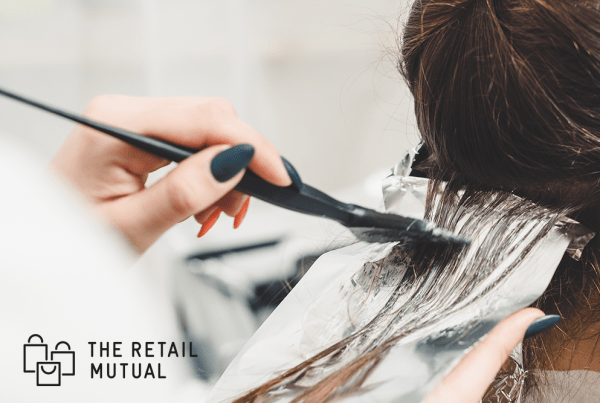 hair being dyed